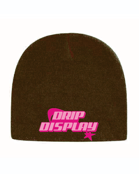 DRIPDISPLAY BEANIE- BROWN