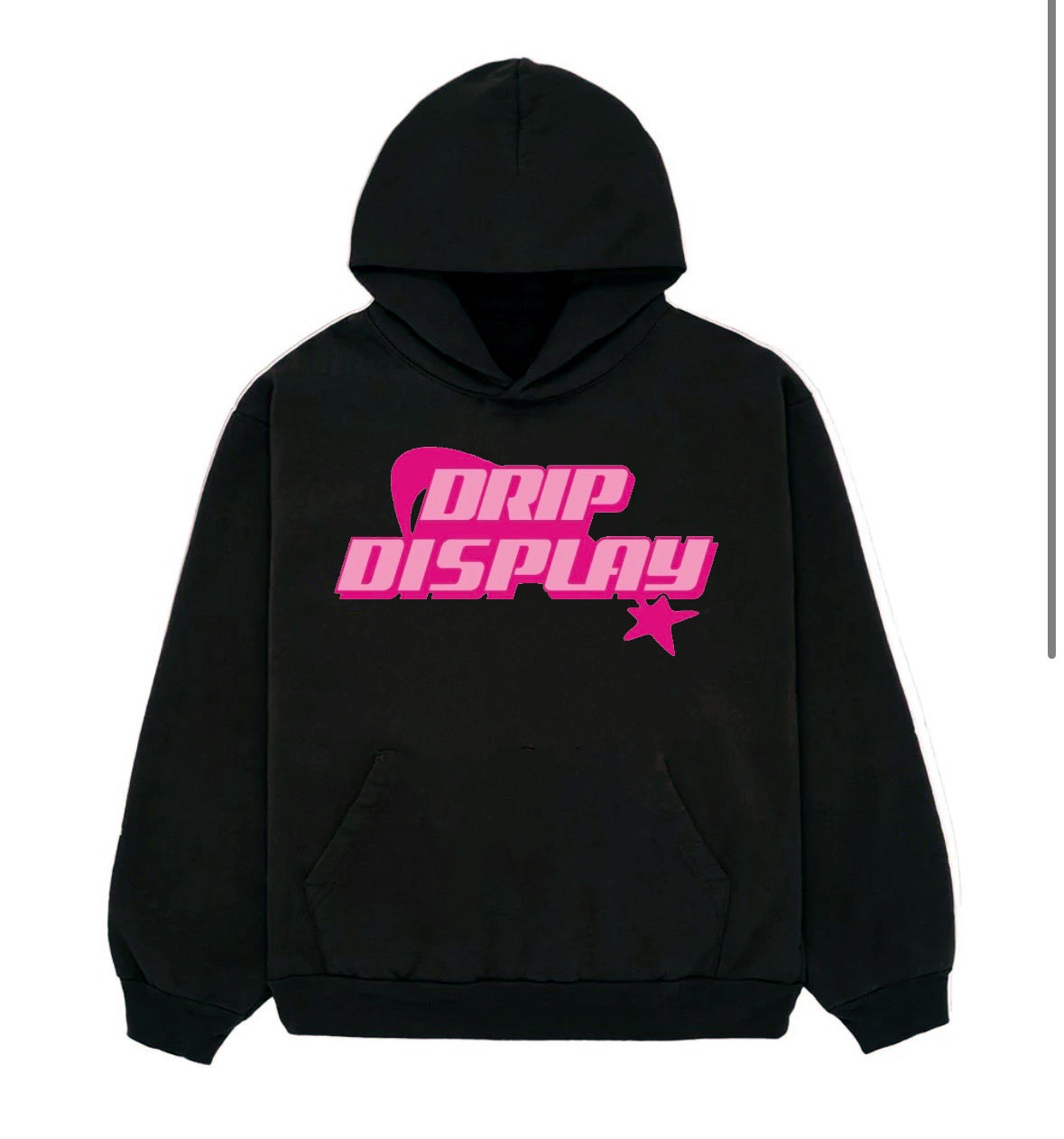 BLACK DRIPDISPLAY HOODIE