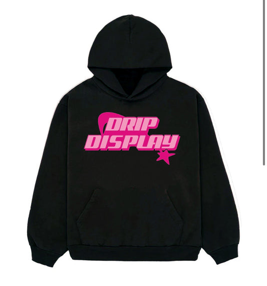 BLACK DRIPDISPLAY HOODIE
