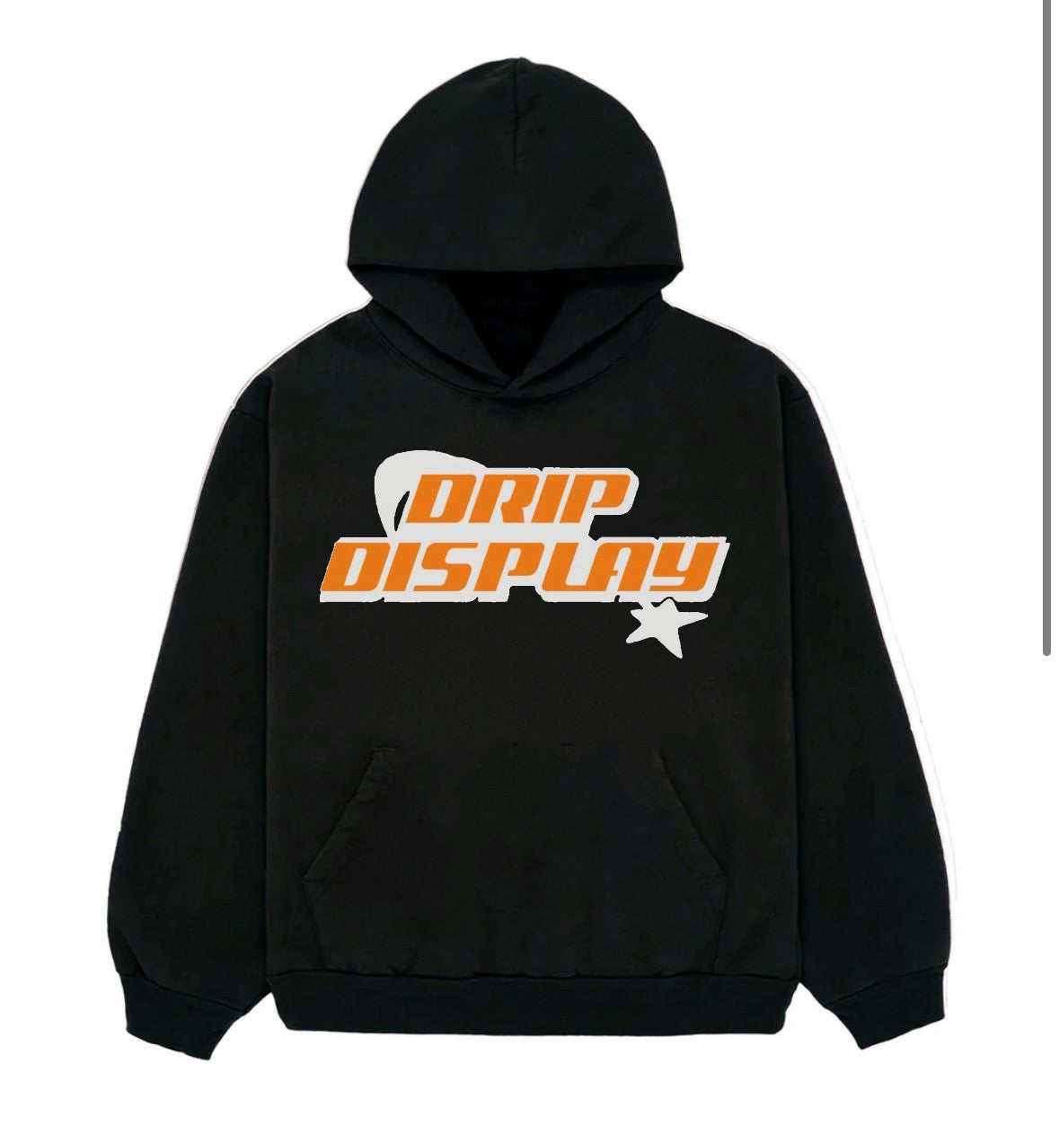 BLACK DRIPDISPLAY HOODIE