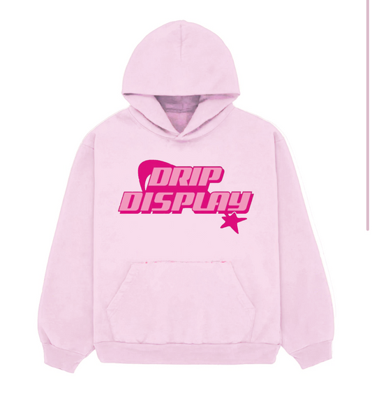 PINK DRIPDISPLAY HOODIE