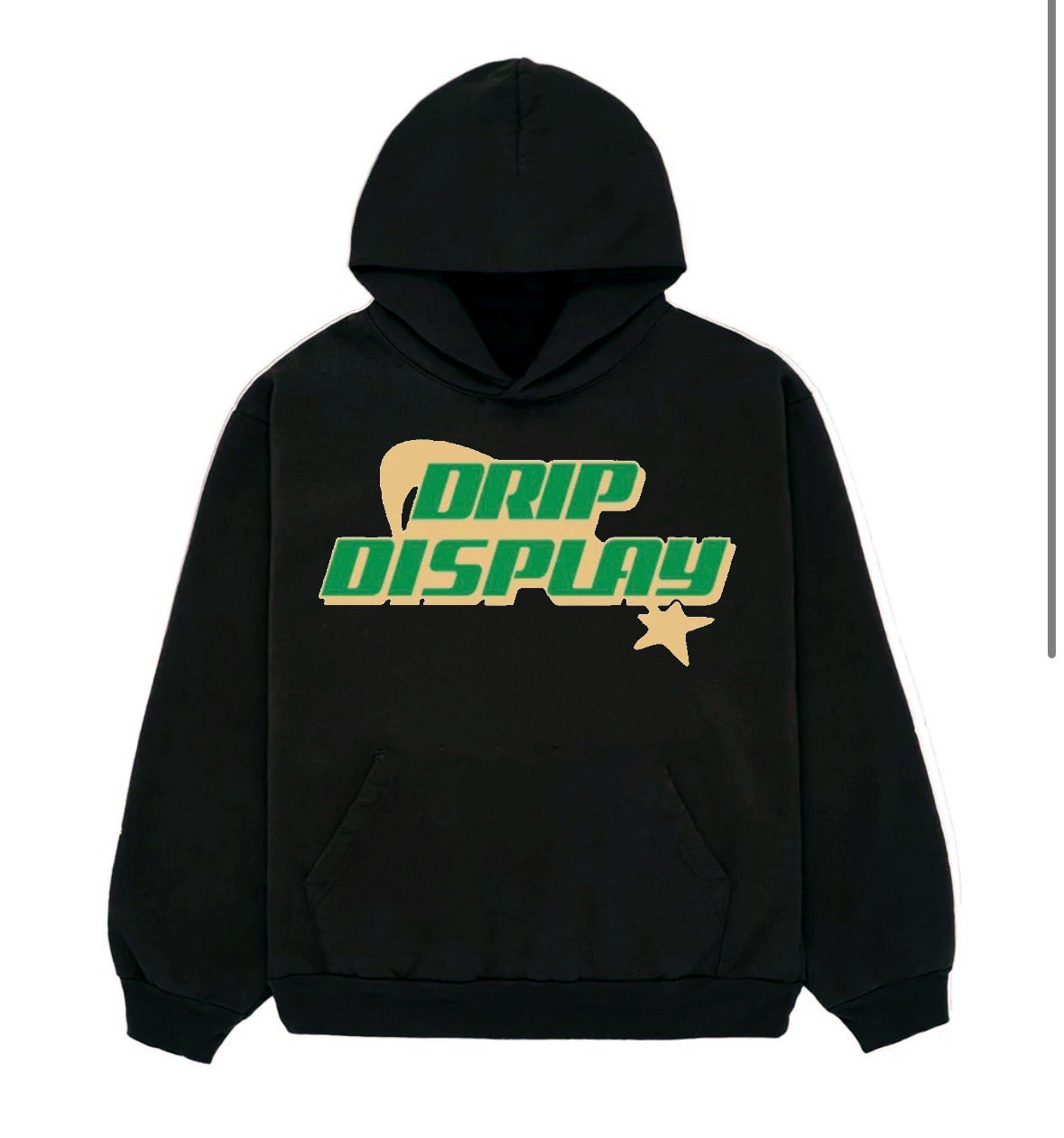BLACK DRIPDISPLAY HOODIE